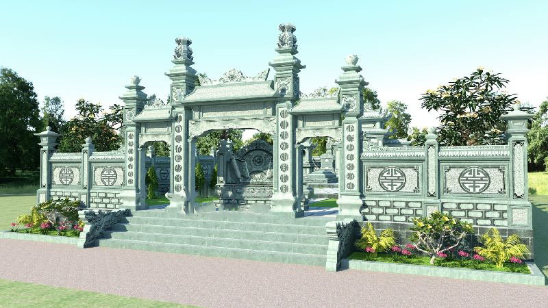 Xưởng Đá mỹ nghệ Hoàng Đông hiện tại cung cấp nhiều mẫu lăng mộ đơn giản đẹp